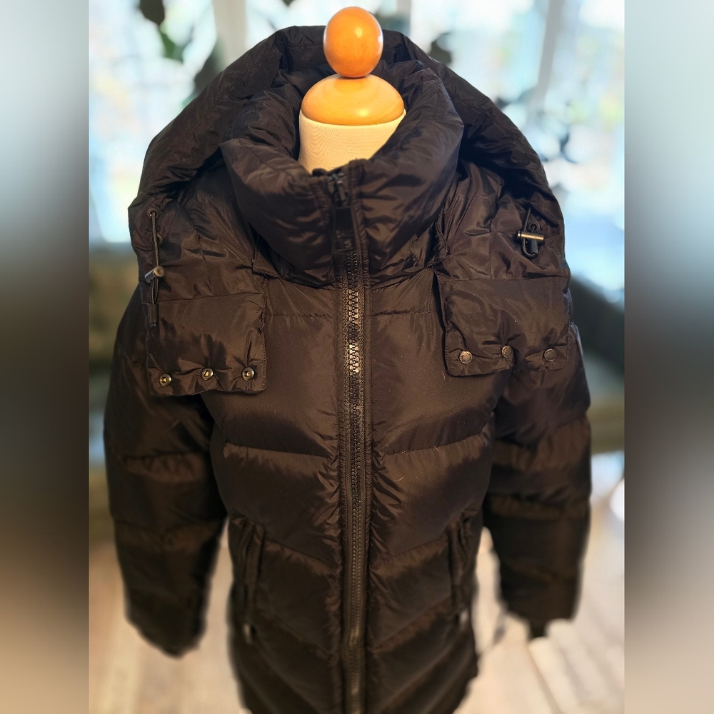 SAM. Addison Detachable hood Down Coat Black Size M - Picture 13 of 16